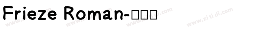 Frieze Roman字体转换